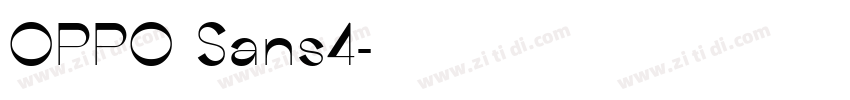 OPPO Sans4字体转换